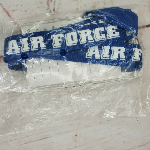 Blue White Airforce Dad Lanyard Army Airforce Key Chain Badge ID Holder - Picture 3 of 6